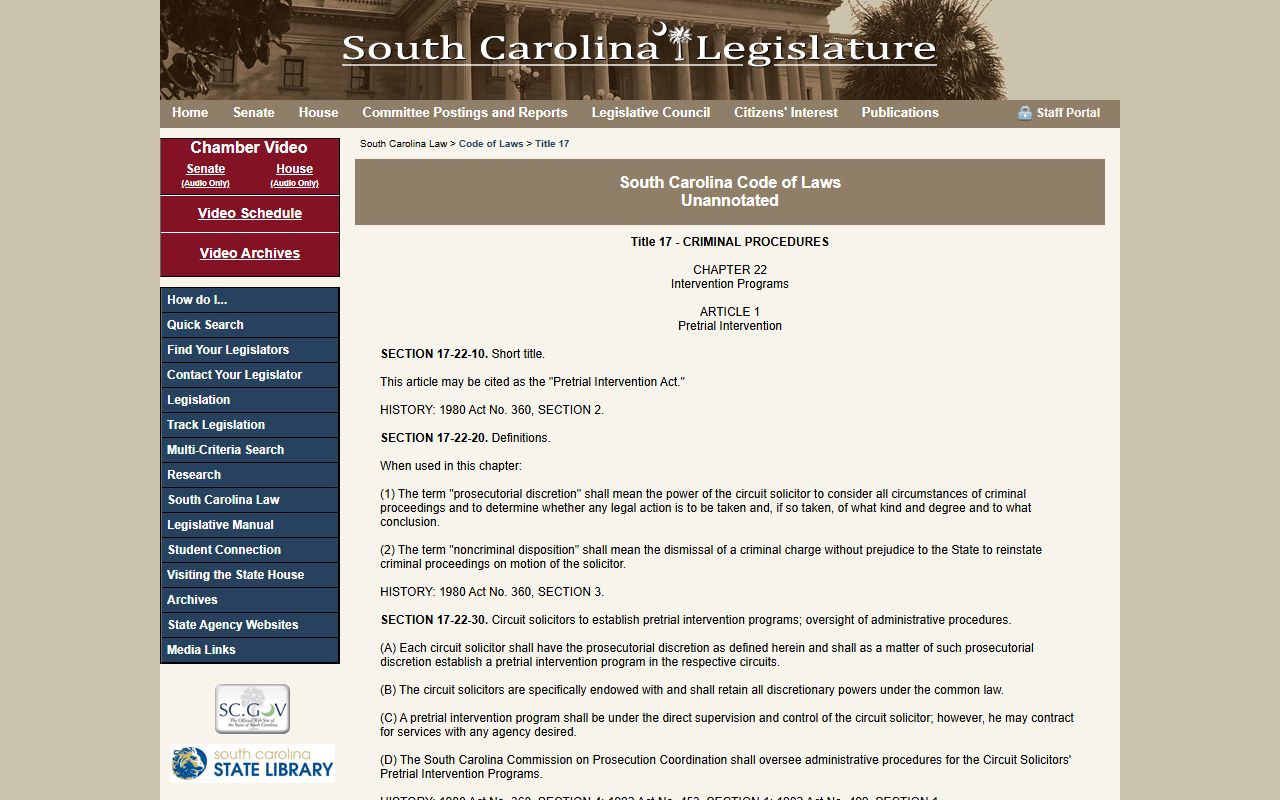Bamberg County court records South Carolina expungement statute